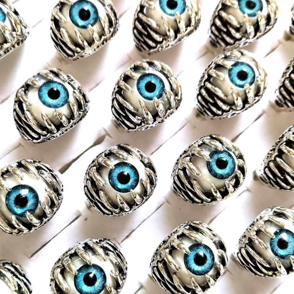 Eye Ball Stainless Steel Ring - Picture 5 of 7